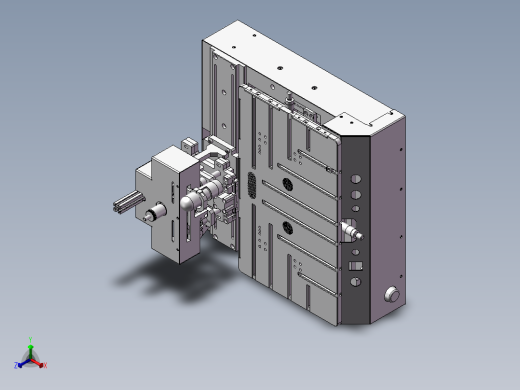 电测治具装配体正等轴测缩略图