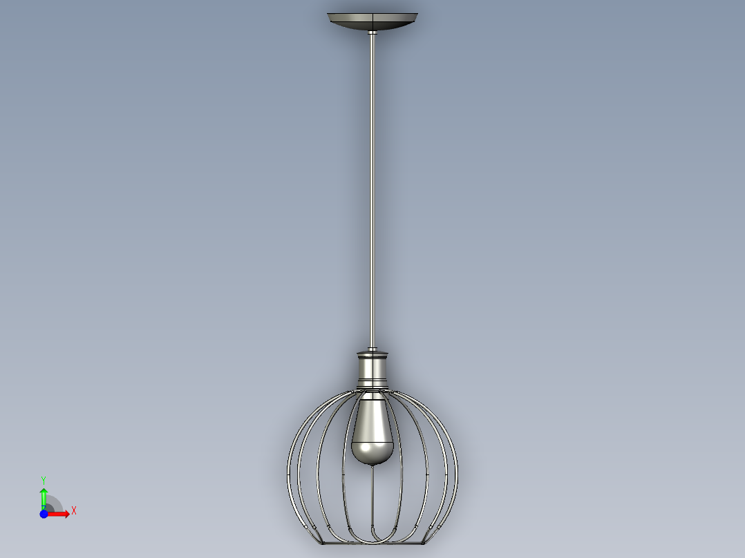 复古吊灯9前视图