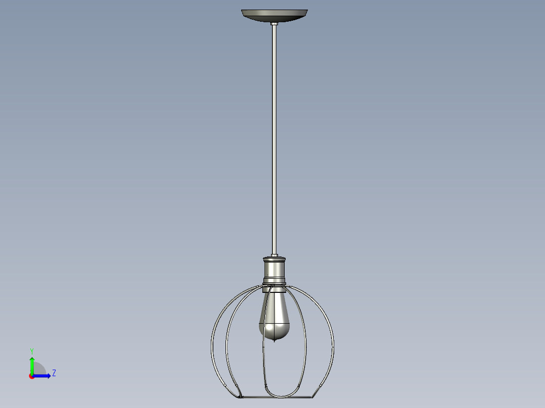 复古吊灯9左视图