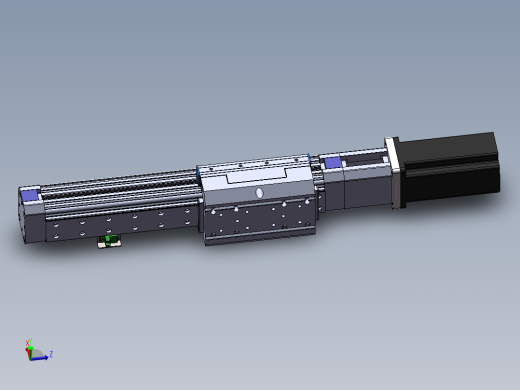 电动滑台模组SRW64直连模型