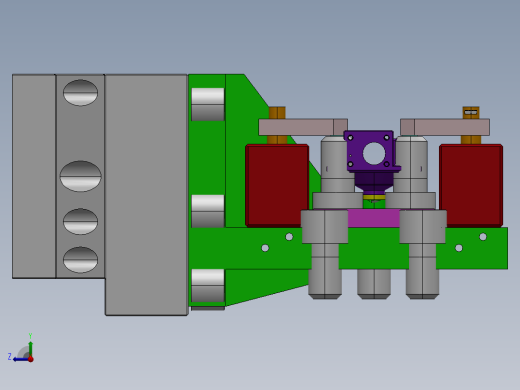 压缩机曲轴箱U钻两孔专机 毕设右视缩略图