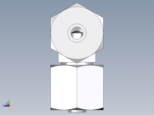 卡套式工业通用硬管接头EO_Swivel_nut_elbow_EW06ZSCF右视缩略图