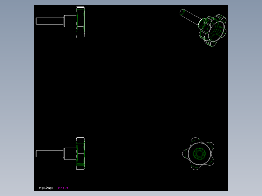 星型把手VC.692,VC.692S-INOX,VC.692P,VC.692S-P-INOX,VC.692CLEAN-2D多系列多零件图纸模型