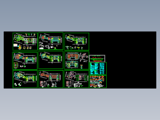 某三层烟厂招待所框架结构图