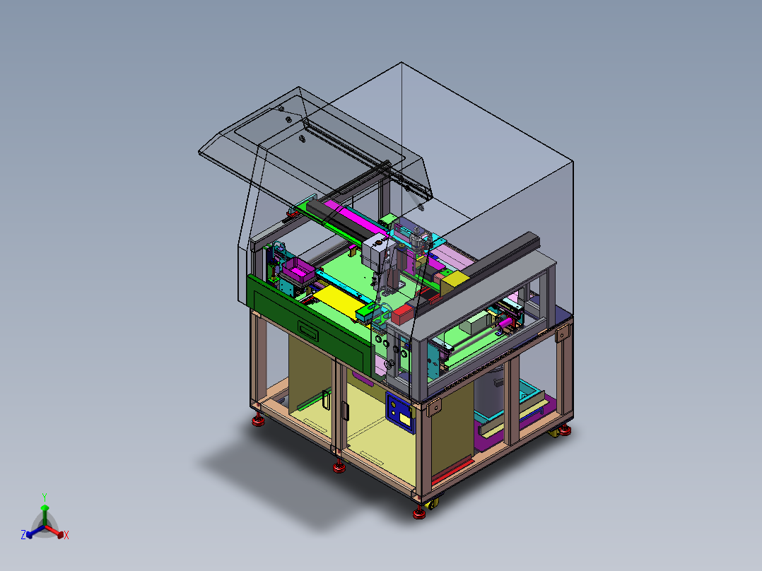 涂布机正等轴测图