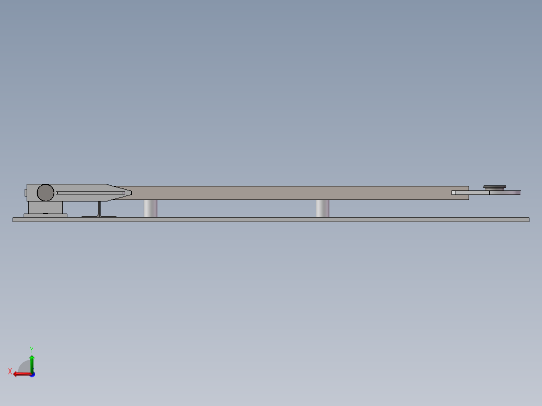 焊接杆体工装后视图