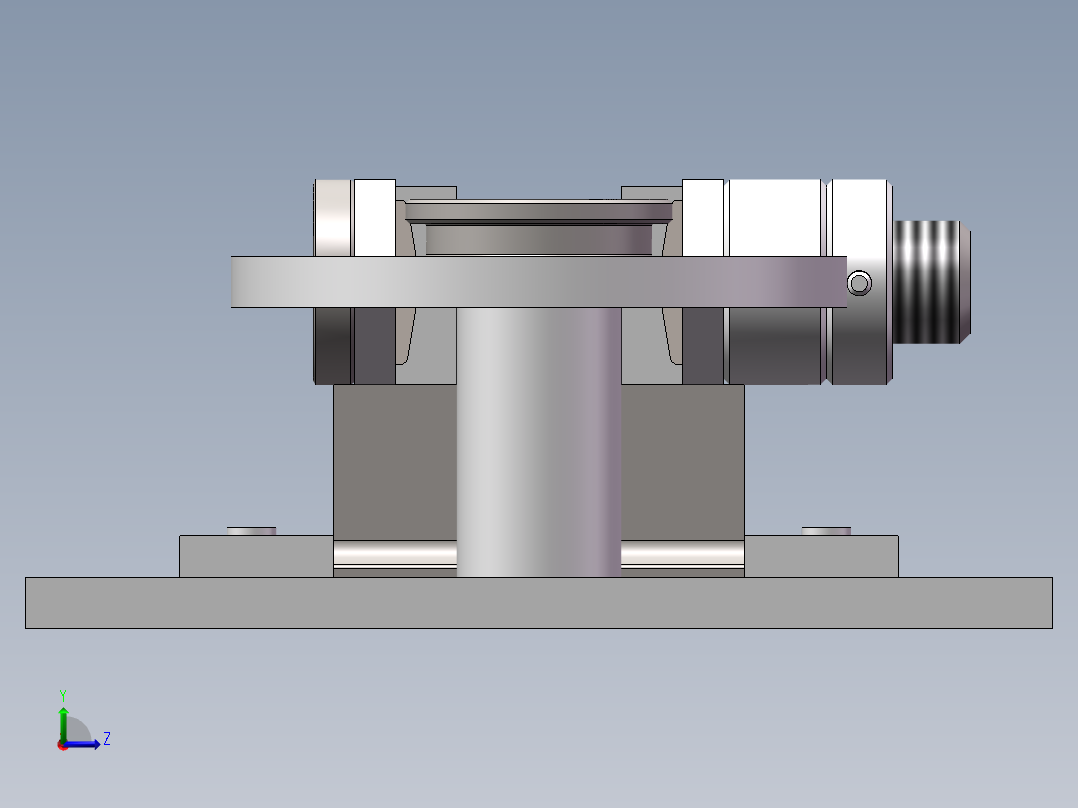 焊接杆体工装左视图