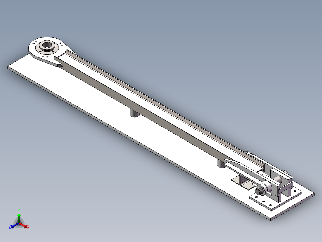 焊接杆体工装正等轴测图