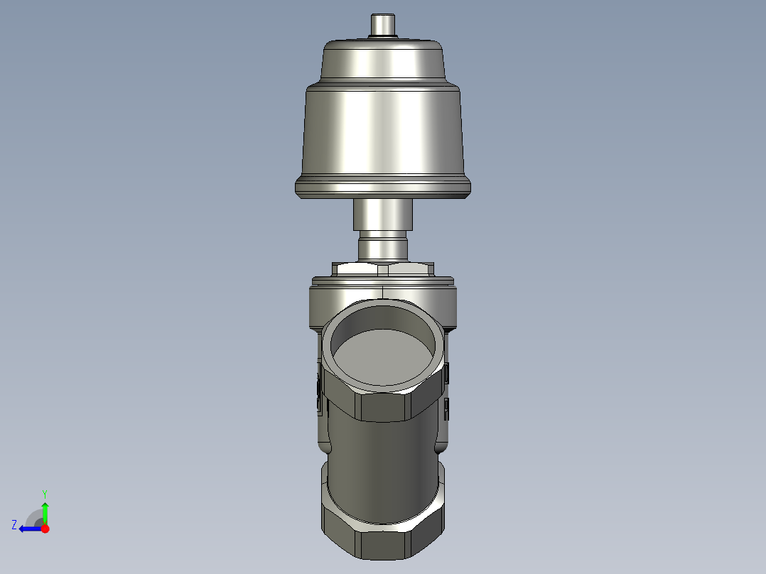 开关阀-角座阀系列图纸右视图