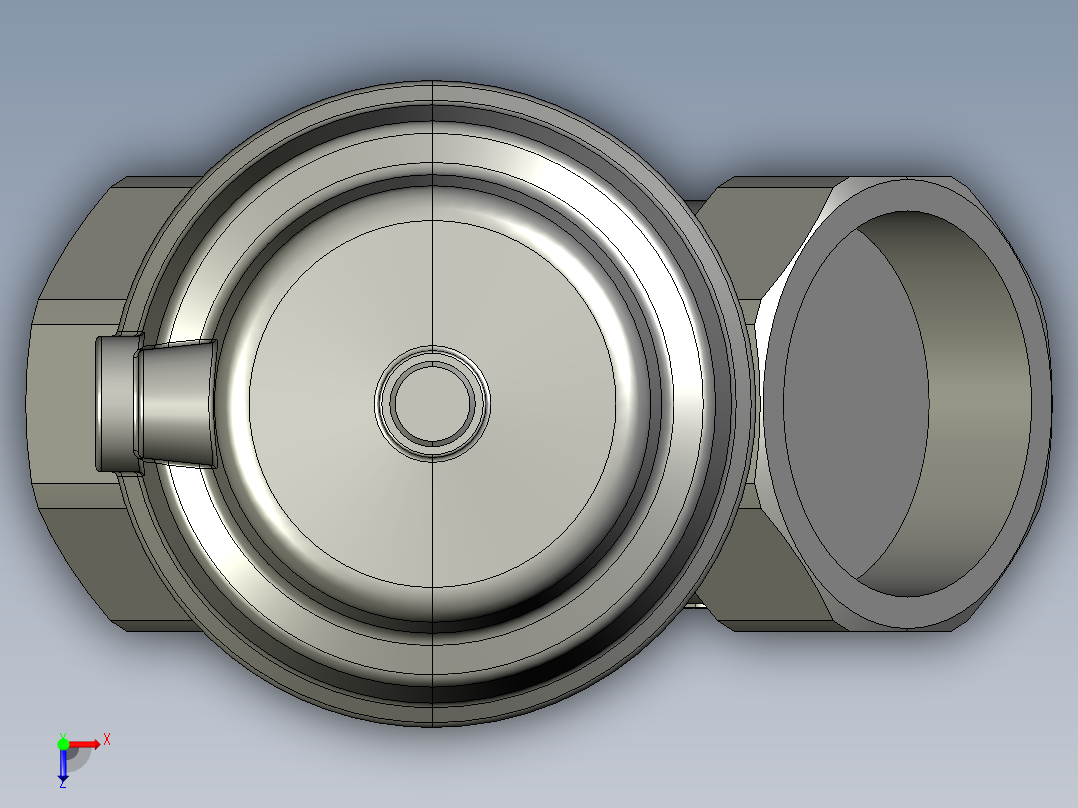 开关阀-角座阀系列图纸俯视图
