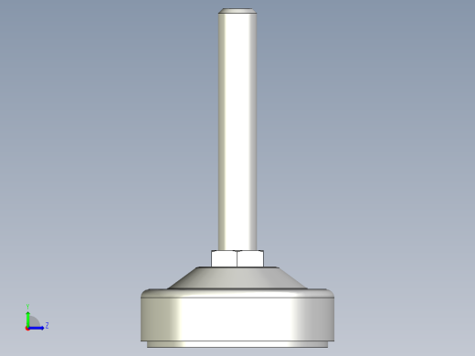 不銹鋼固定腳座5558-3D多系列多零件图纸模型左视缩略图