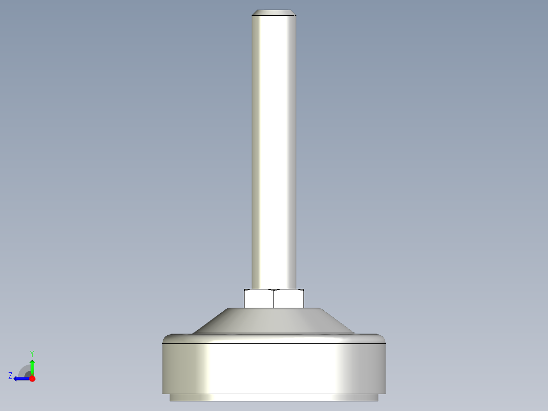 不銹鋼固定腳座5558-3D多系列多零件图纸模型右视图