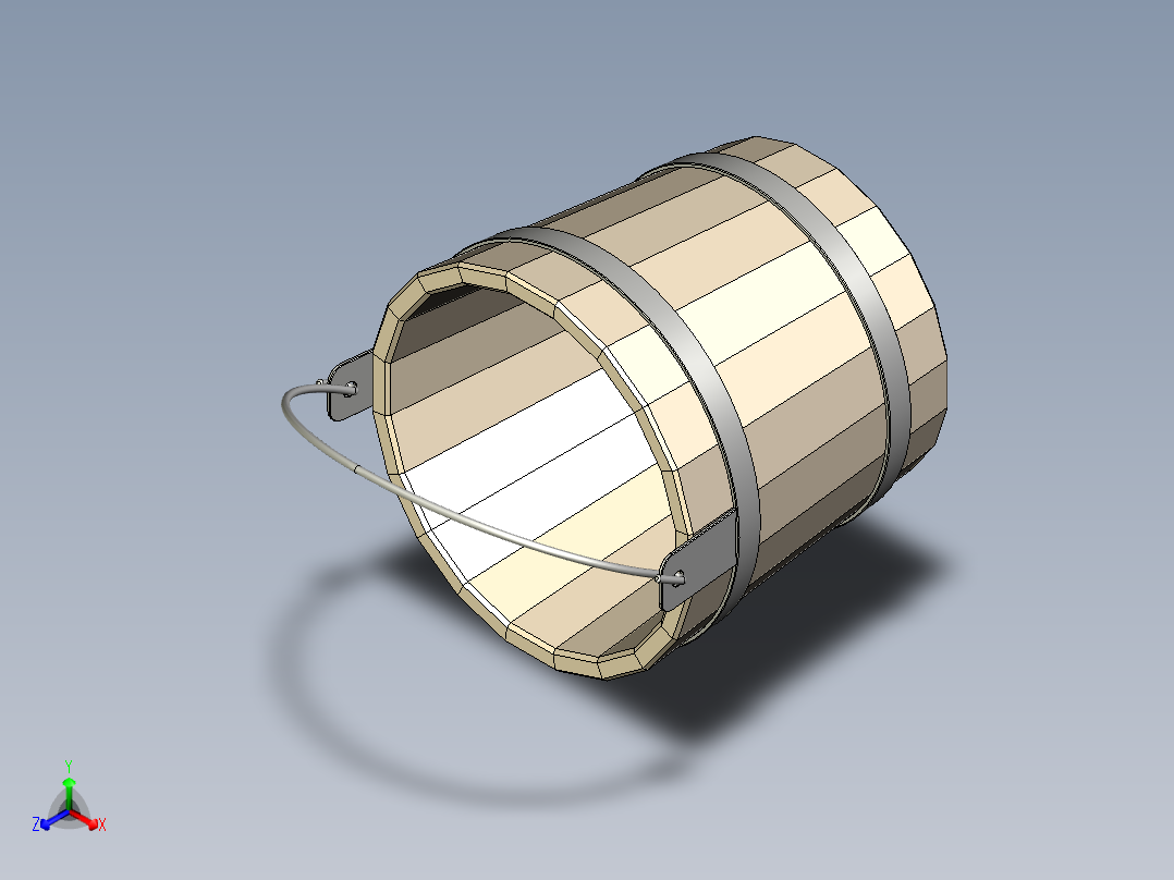 木桶正等轴测图