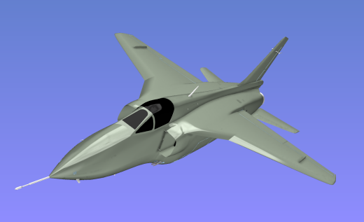 Soko J-22B Orao对地攻击战术侦查机三维建模图纸 igs格式缩略图