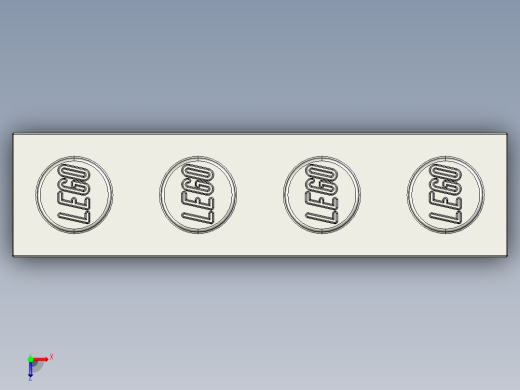 乐高套装 4421基本积木-4211394 - 3010 Medium Stone Grey Brick 1 x 4.STEP俯视缩略图