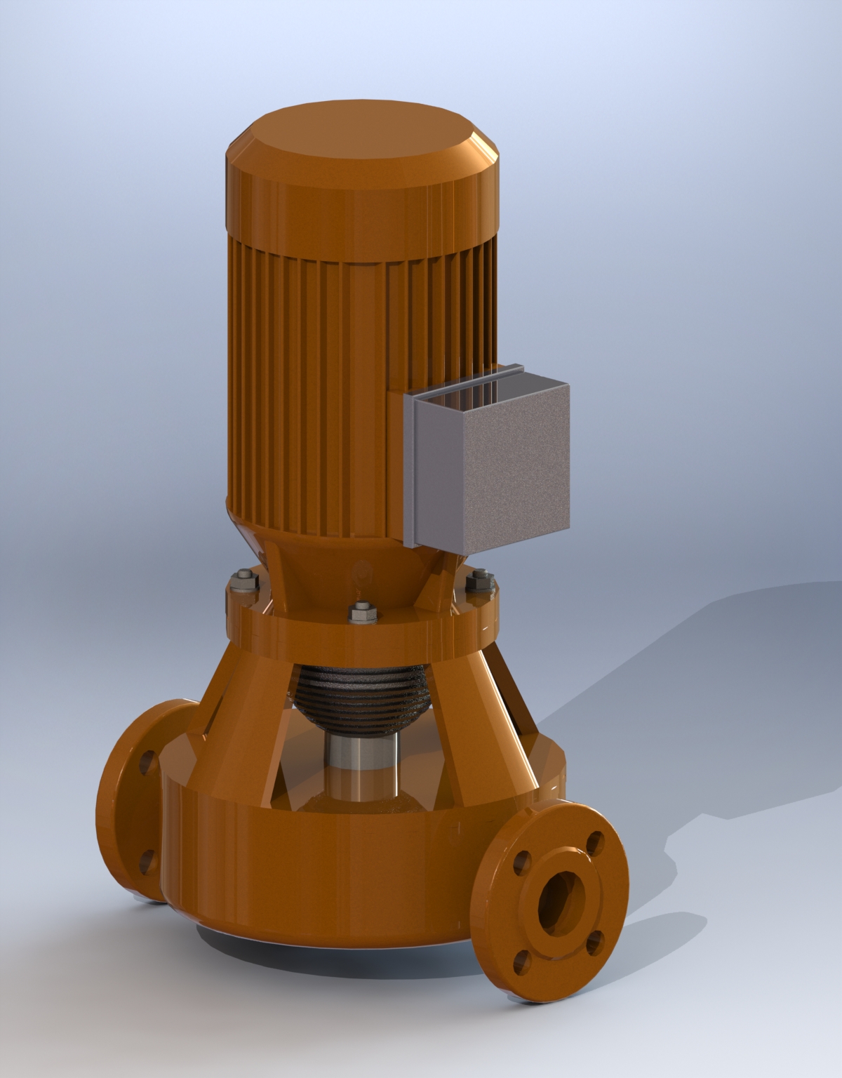 用于热流体-过热水的直列式自冷泵