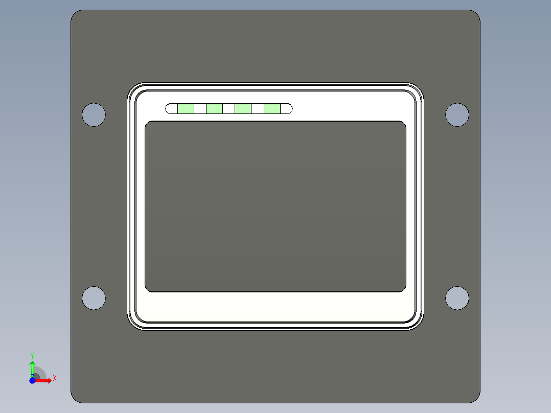 非接触式读卡器UX400前视图