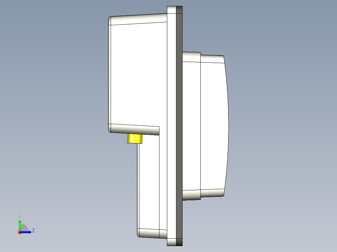 非接触式读卡器UX400左视图