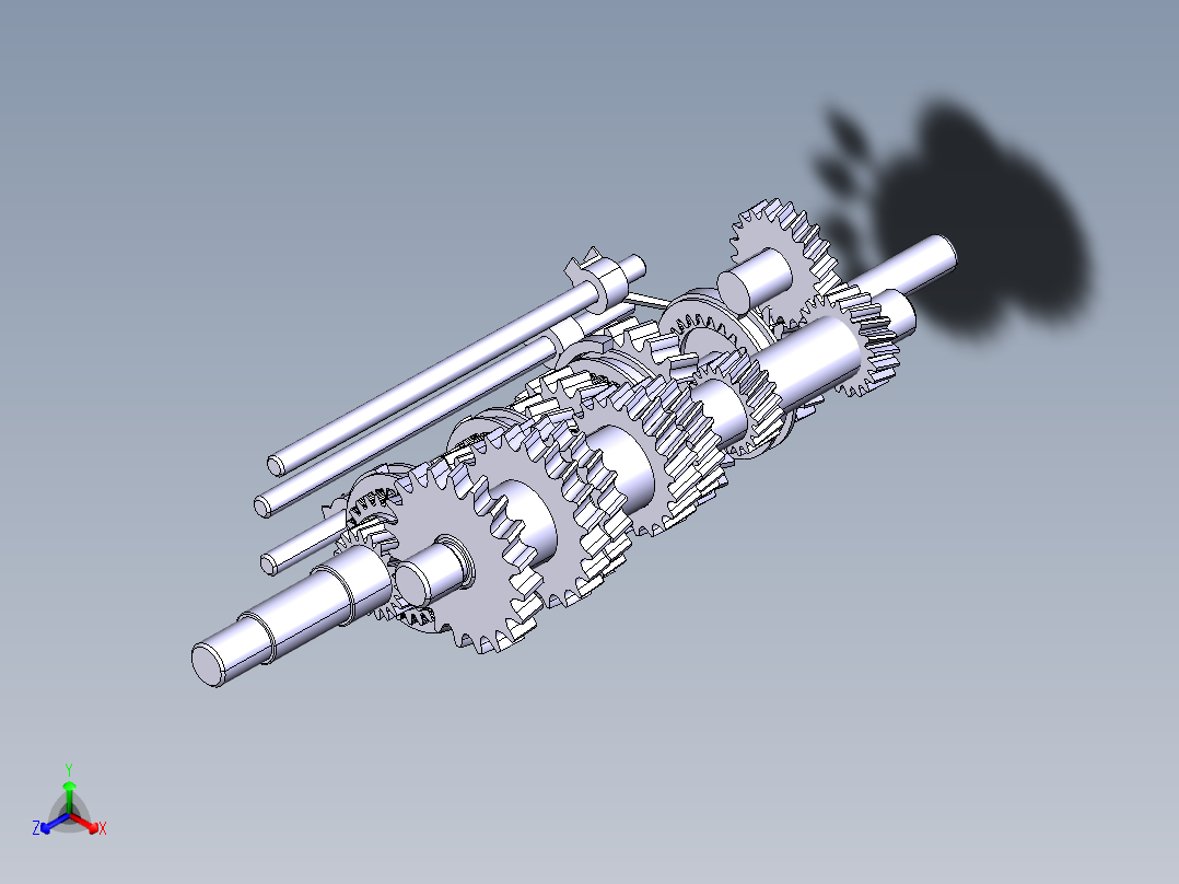 基于CATIA的汽车两轴式五档变速箱设计-含三维catia