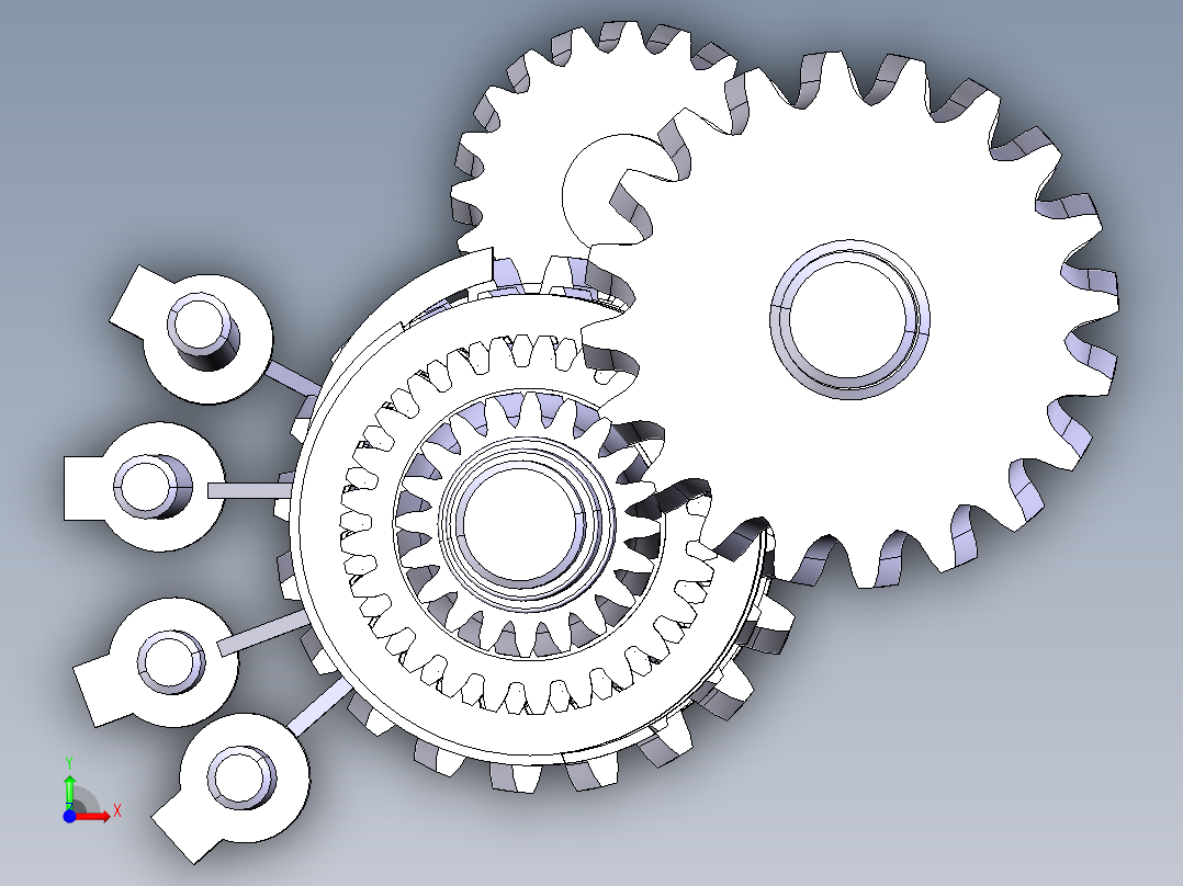 基于CATIA的汽车两轴式五档变速箱设计-含三维catia前视图