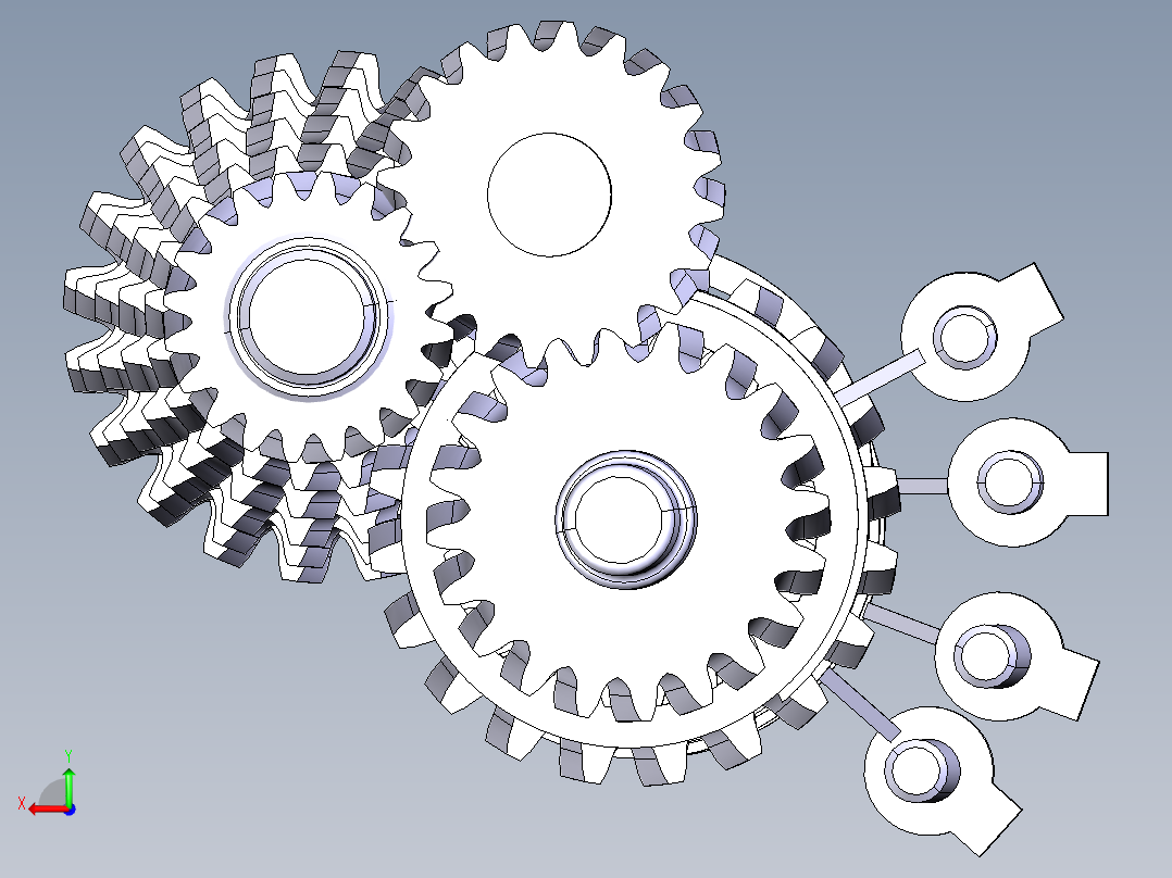 基于CATIA的汽车两轴式五档变速箱设计-含三维catia后视图