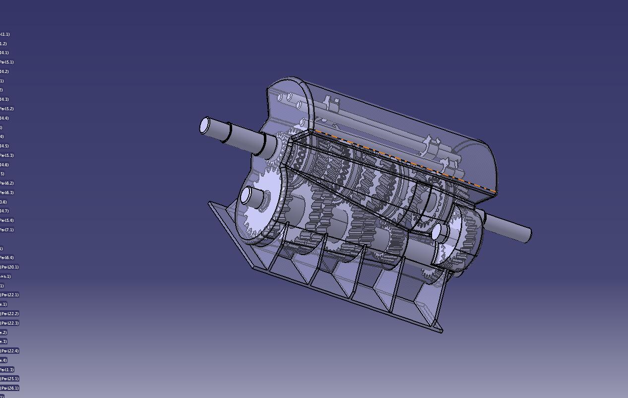 基于CATIA的汽车两轴式五档变速箱设计-含三维catia