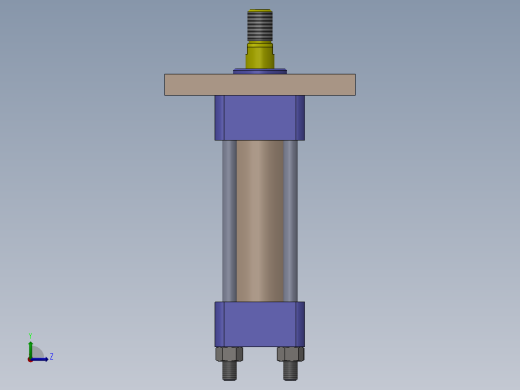 A0002484-转向横拉杆液压缸 40x16x40 毫米左视缩略图