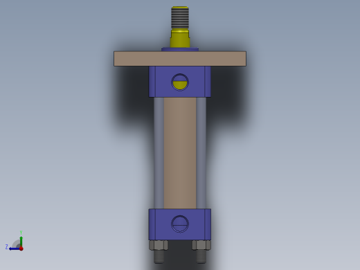 A0002484-转向横拉杆液压缸 40x16x40 毫米右视缩略图