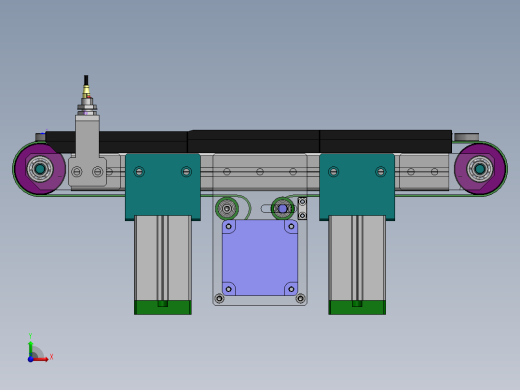 小型输送带输送轴承图纸前视缩略图
