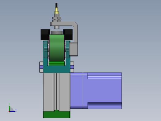 小型输送带输送轴承图纸左视缩略图