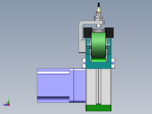 小型输送带输送轴承图纸右视缩略图