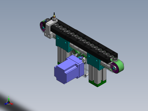小型输送带输送轴承图纸正等轴测缩略图