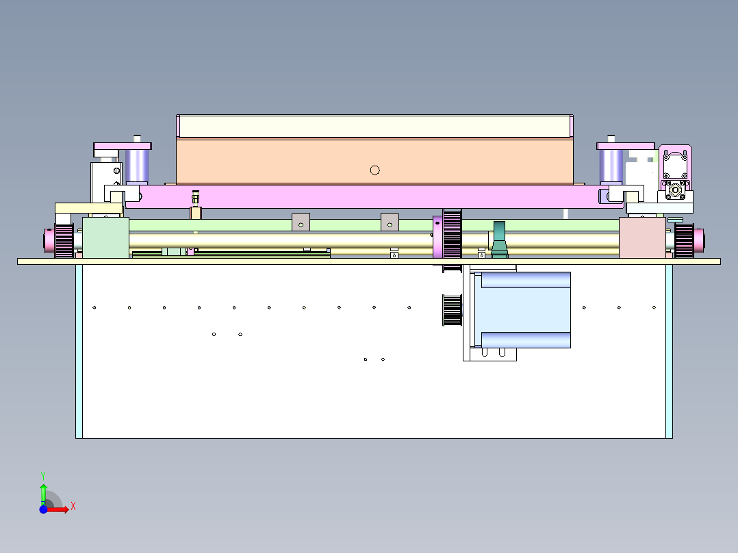 PP-730 广告喷绘布自动裁切机前视图