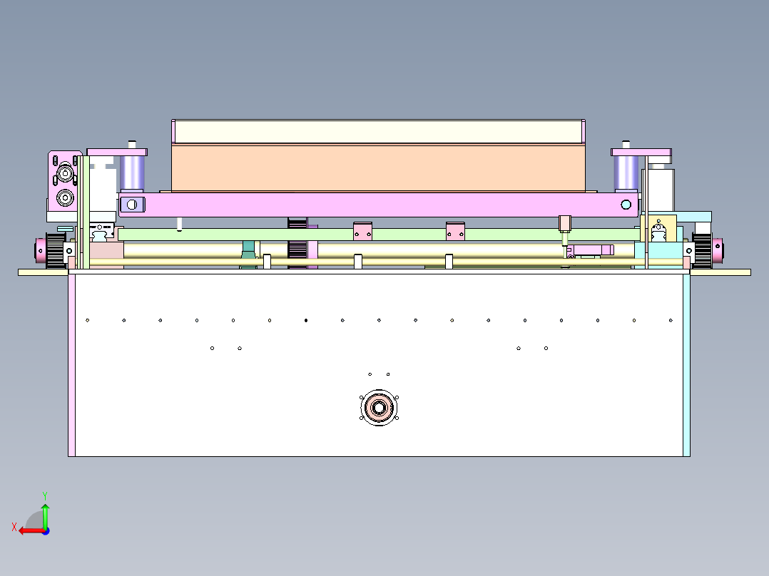PP-730 广告喷绘布自动裁切机后视图