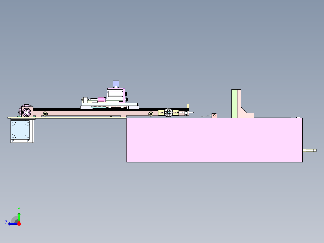 PP-730 广告喷绘布自动裁切机右视图