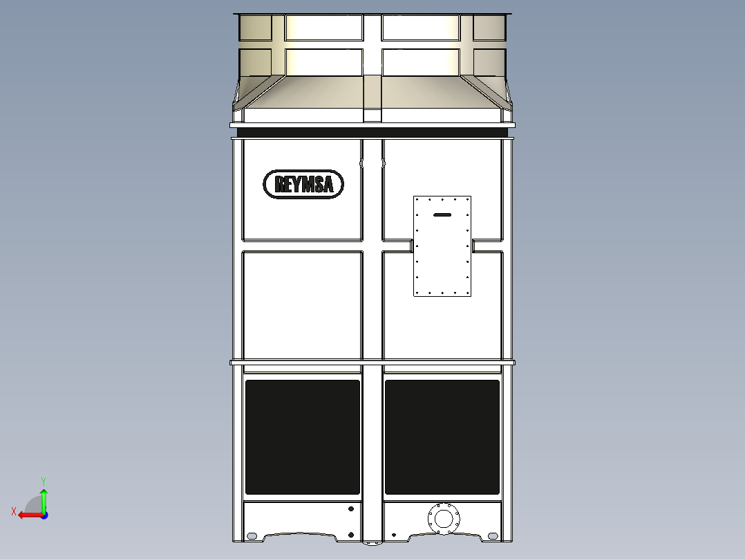 B2004849-冷却机型号 RTGM-1012115-B后视图