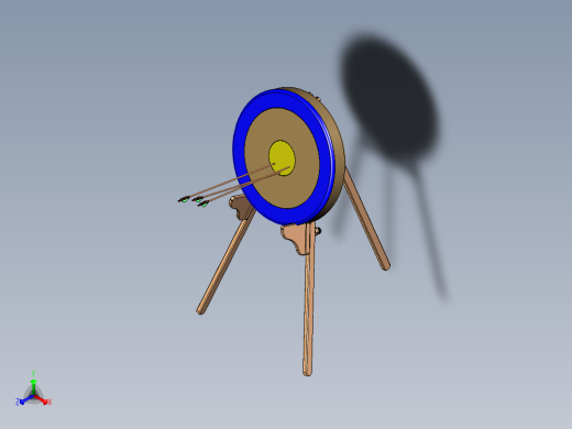 弓目标支架可折叠三脚架