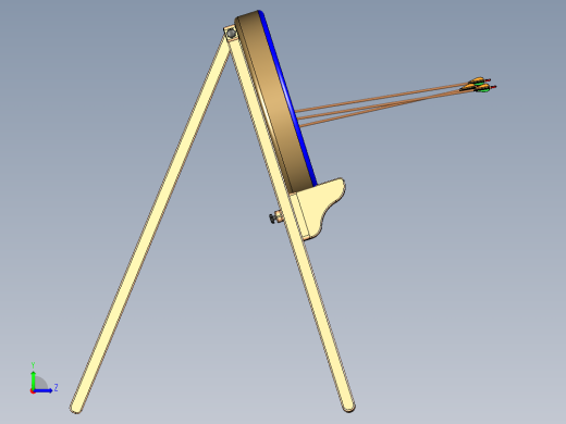 弓目标支架可折叠三脚架左视缩略图