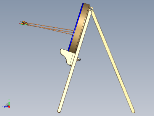 弓目标支架可折叠三脚架右视缩略图