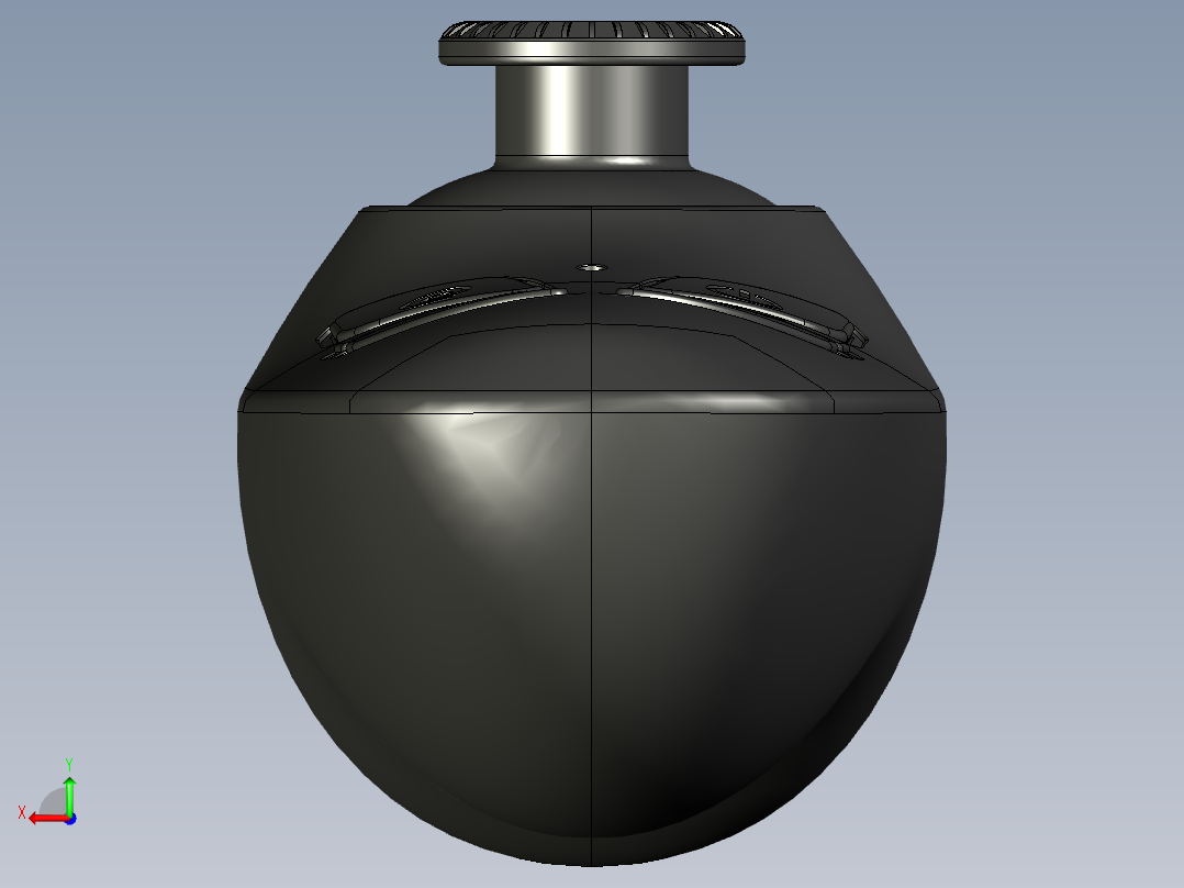 B3004621-VR遥控器  SolidWorks曲面后视图