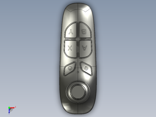 B3004621-VR遥控器  SolidWorks曲面俯视缩略图