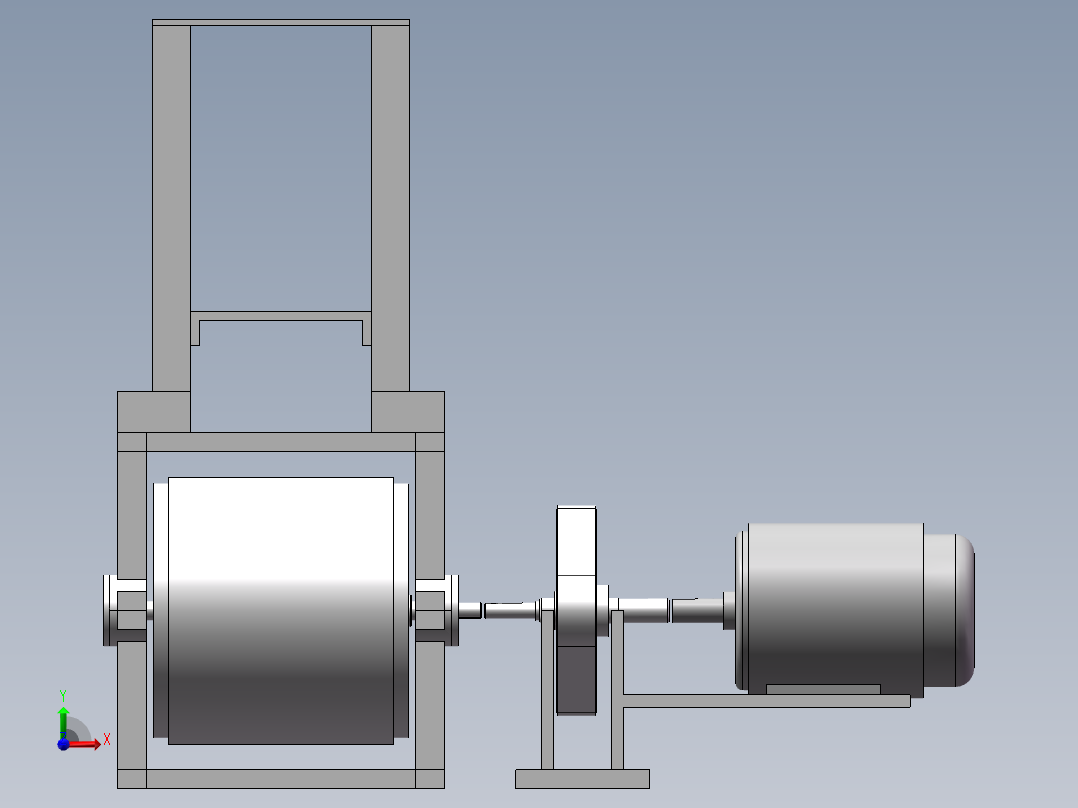 玉竹切片机的设计（二维+三维+说明书）前视图