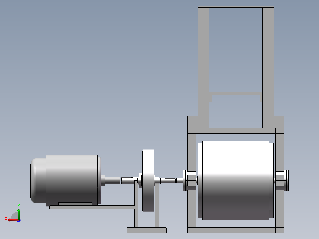 玉竹切片机的设计（二维+三维+说明书）后视图