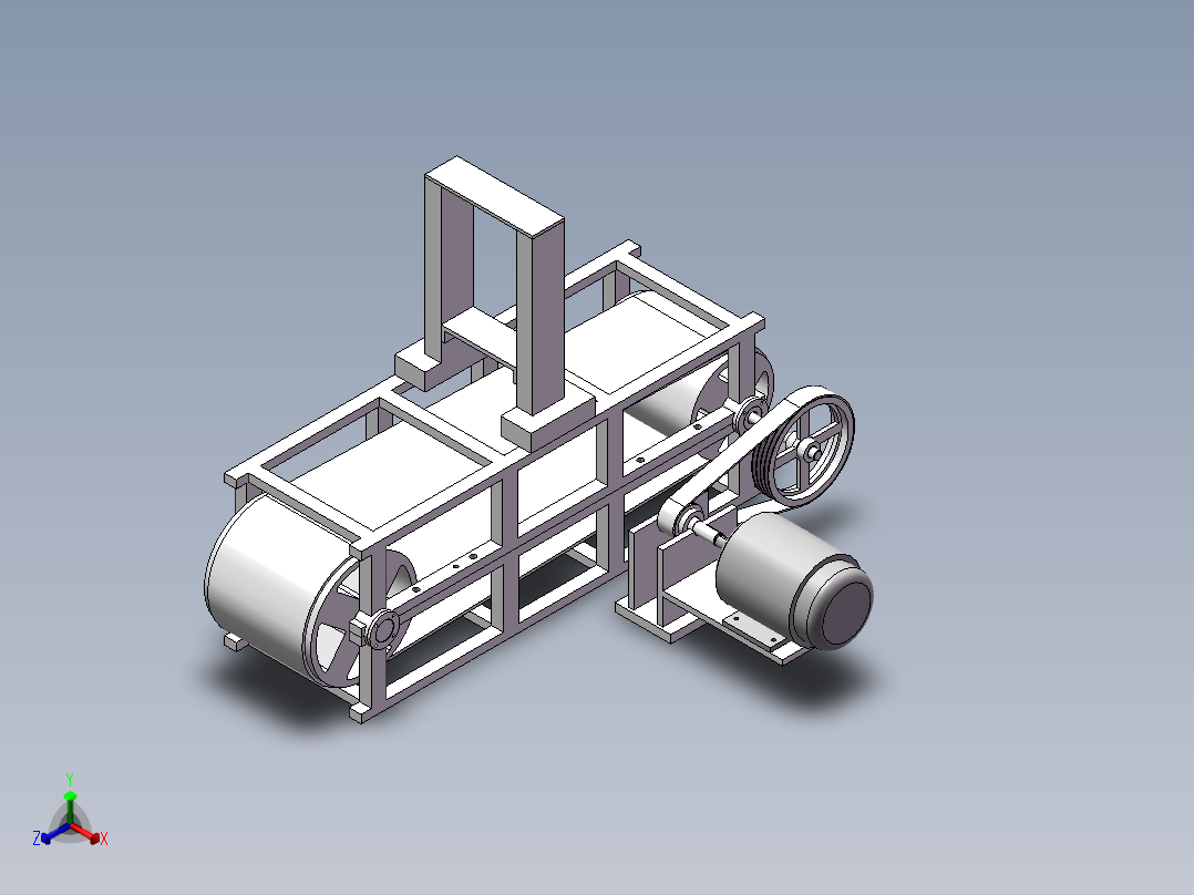 玉竹切片机的设计（二维+三维+说明书）正等轴测图