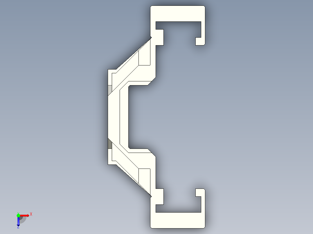 建筑幕墙挂件俯视图