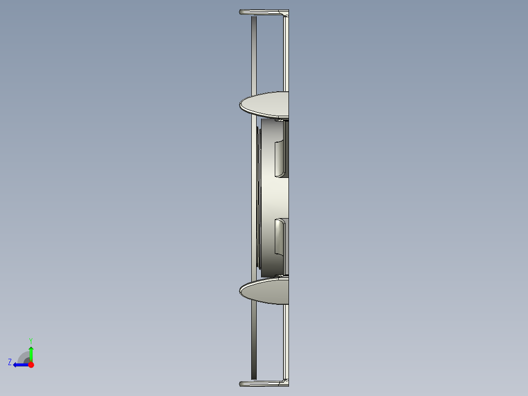 可调节监视器支架27右视图
