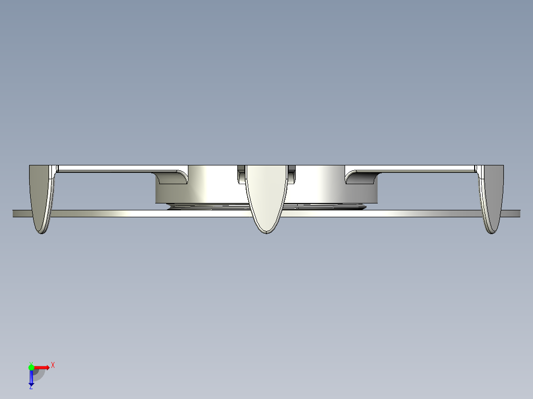 可调节监视器支架27俯视图