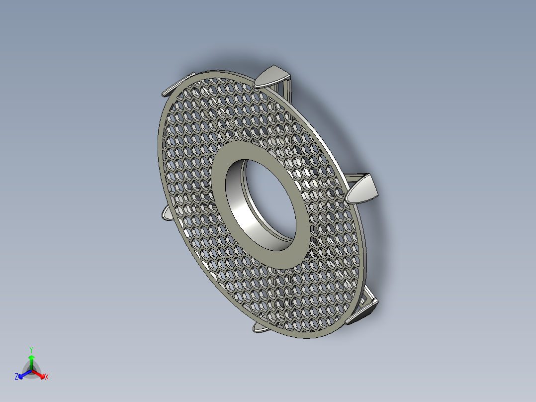 可调节监视器支架27正等轴测图