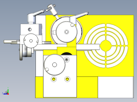 lathe md65车床简易模型3D图纸右视缩略图