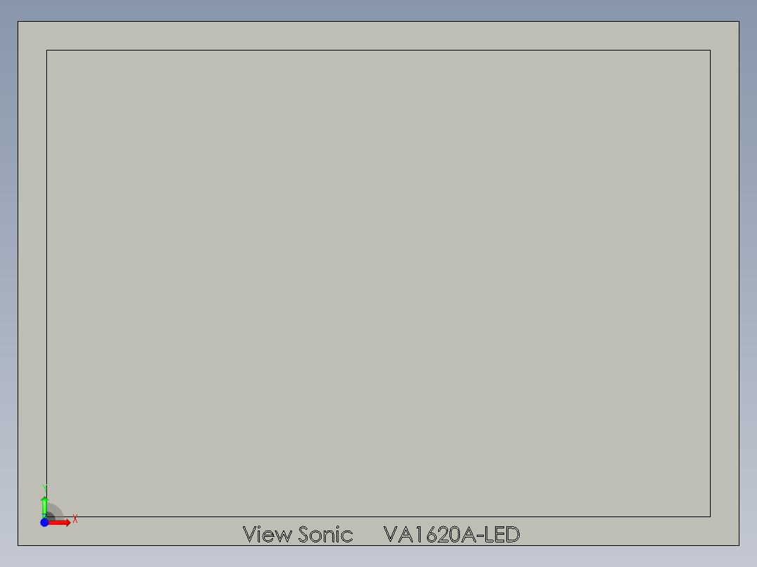 ViewSonic型号VA1620A-LED前视图
